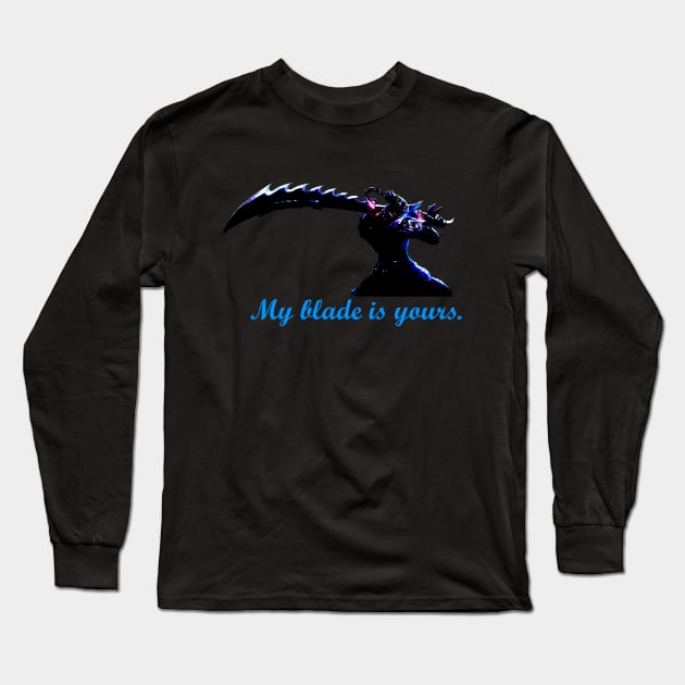 "My blade is yours. " Master Yi Long Sleeve T-Shirt by MandalaHaze